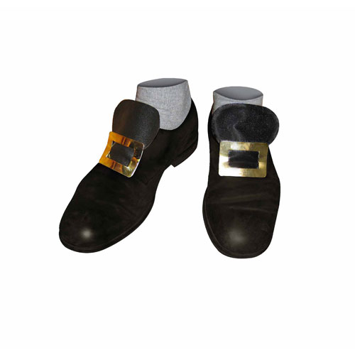 Boucles de chaussures en métal avec élastique