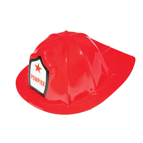 Casque de pompier rouge enfant