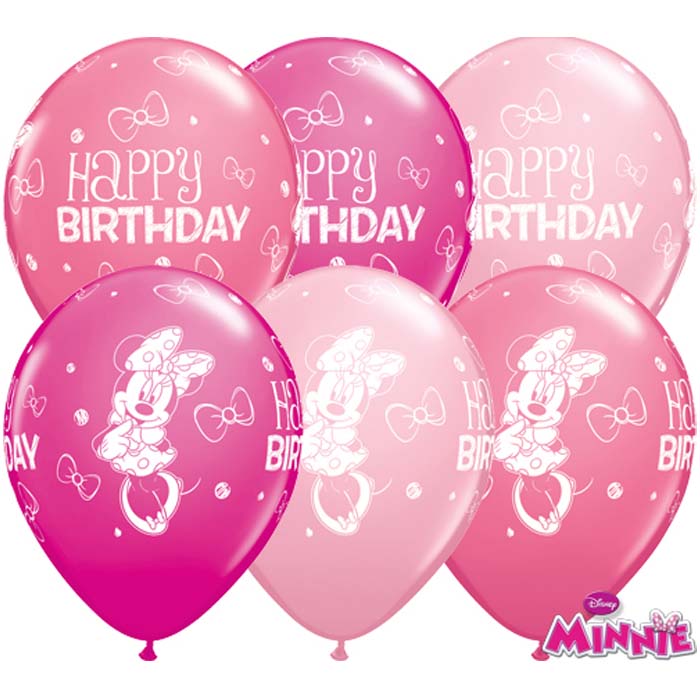 Ballon Latex Annievrsaire Minnie