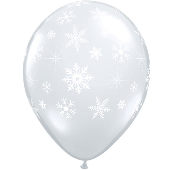 Ballon Flocons tout autour Transparent