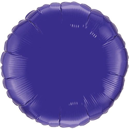 Ballon Mylar rond violet quartz (quartz purple)