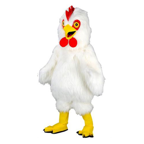 Déguisement mascotte coq blanc