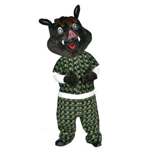 Déguisement mascotte sanglier noir