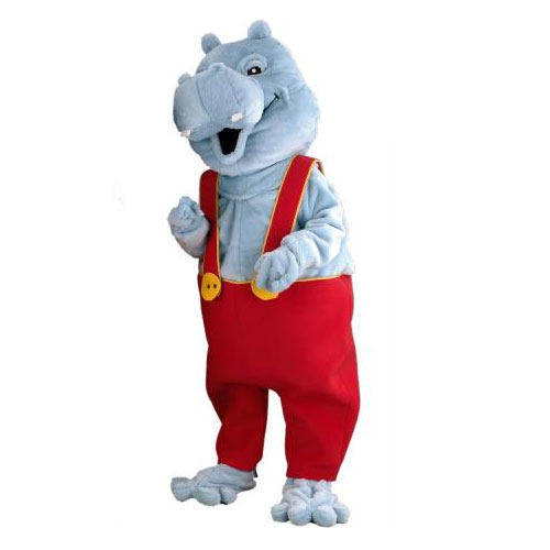 Déguisement mascotte hippopotame homme