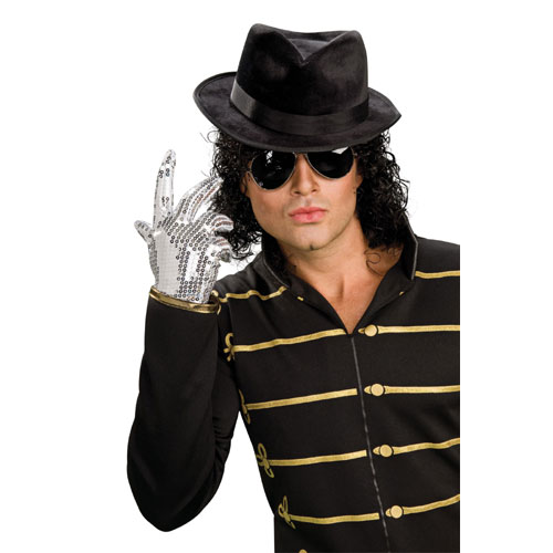Gant argent Michael  Jackson adulte