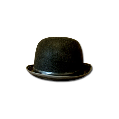 Chapeau Feutre Melon Noir de Grande Taille