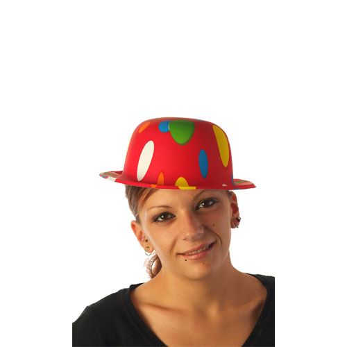 Chapeau Melon Rouge à Poids