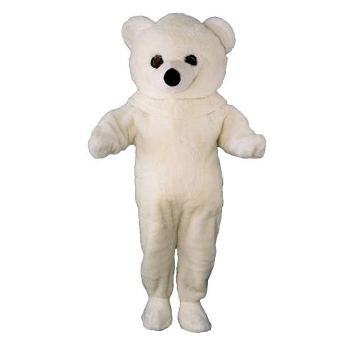Déguisement mascotte ours blanc