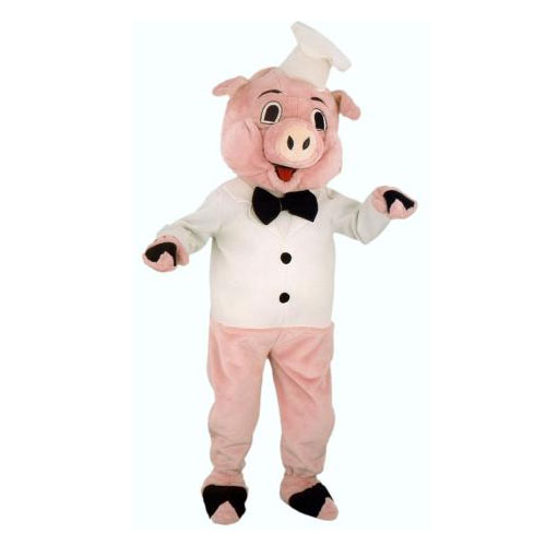 Déguisement mascotte cochon cuisinier