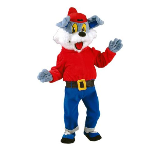 Déguisement mascotte chien rappeur