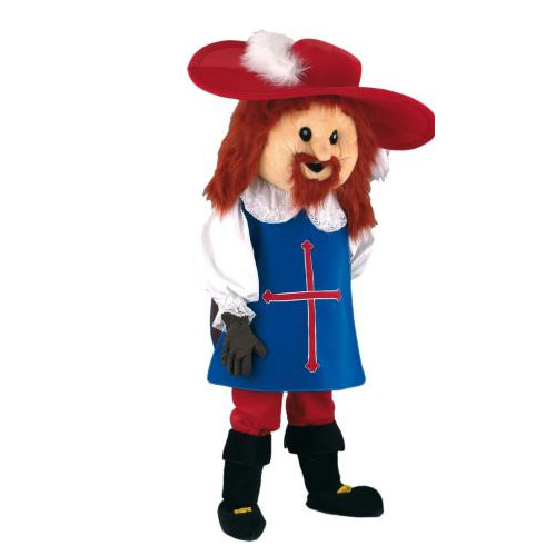 Déguisement mascotte Mousquetaire V1