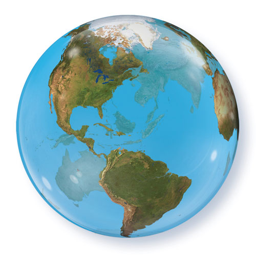 Ballon Bubble planète Terre
