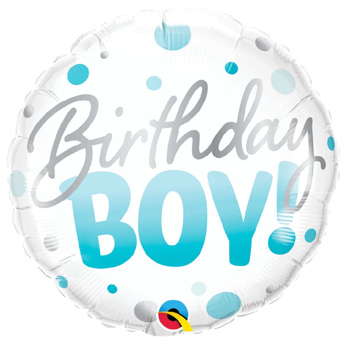 Ballon Birthday Boy confettis