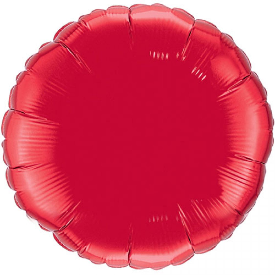 Ballon Mylar rond rouge rubis (ruby red)