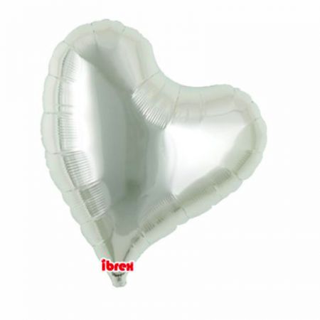 Ballon Mylar Coeur Sweet Argent