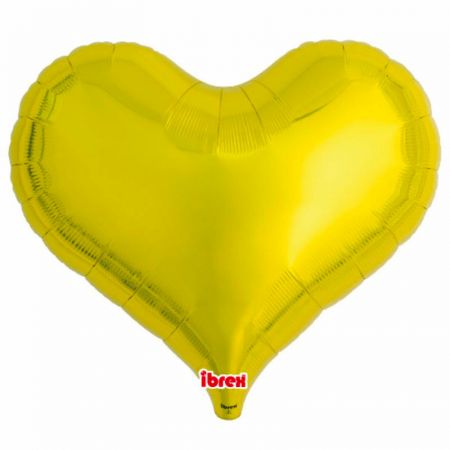 Ballon Mylar Coeur Jelly Or