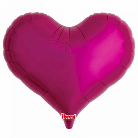 Ballon Mylar Coeur Jelly Magenta