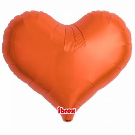 Ballon Mylar Coeur Jelly Orange