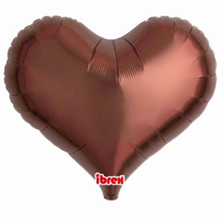 Ballon Mylar Coeur Jelly Marron