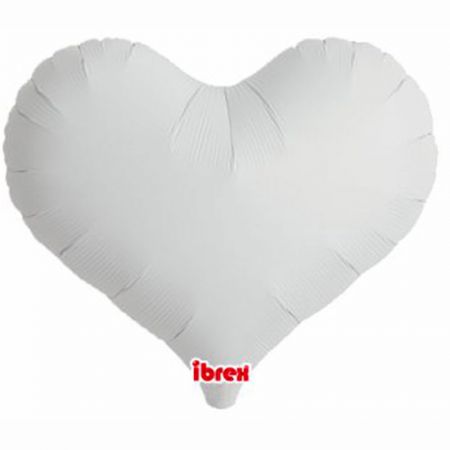 Ballon Mylar Coeur Jelly Blanc