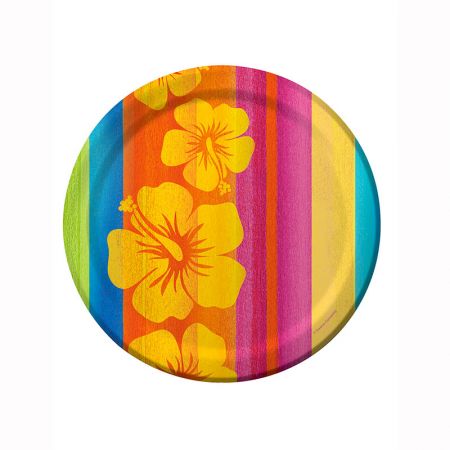 Assiette Hawai Hibiscus par 8