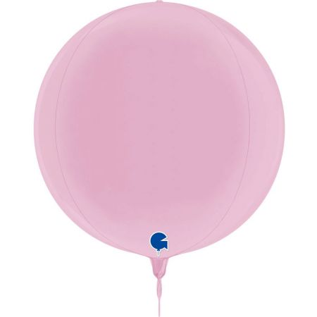 Ballon Globe Rose Pastel