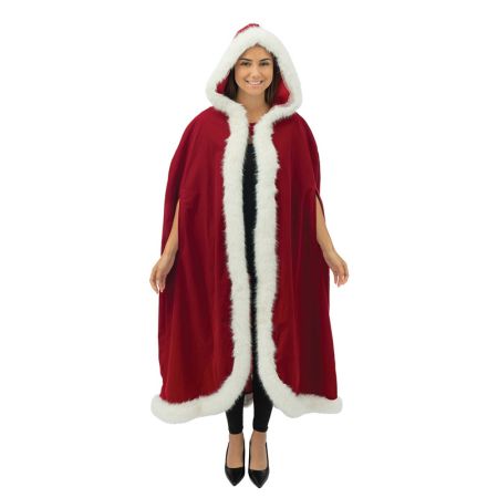 Déguisement Cape Longue luxe Mère Noël