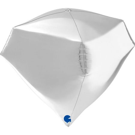 Ballon Diamant 4D Argent