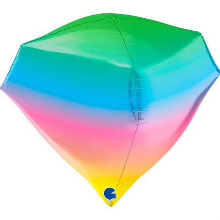 Ballon Diamant 4D Arc En Ciel