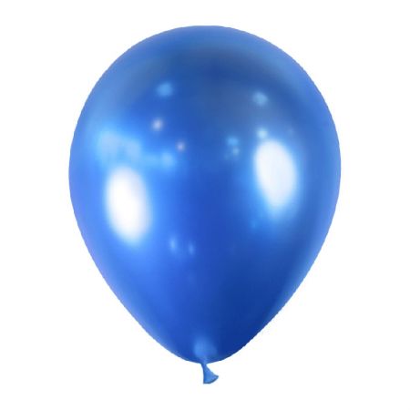 Ballon Bleu Miroir Chrome