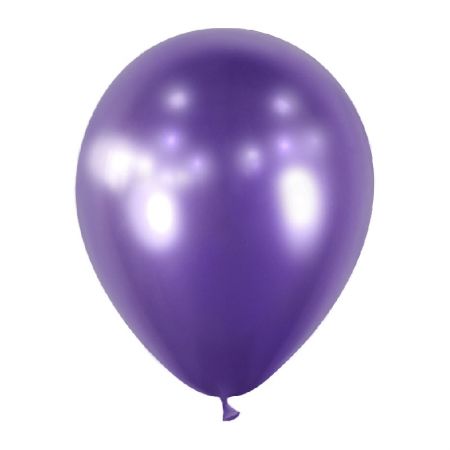 Ballon Violet Miroir Chrome