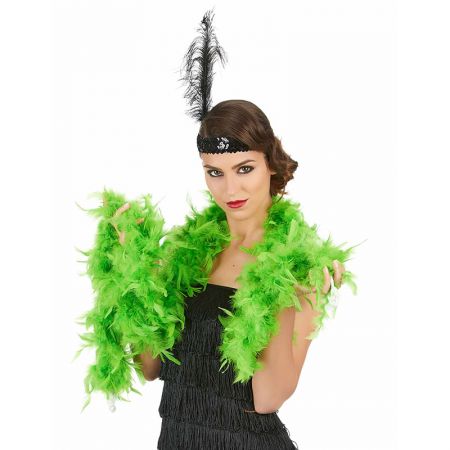 Boa Plumes 2m vert Fluo