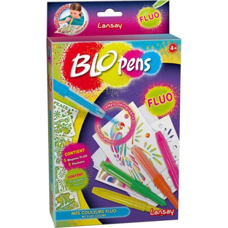 Blopens Fluo avec Pochoirs