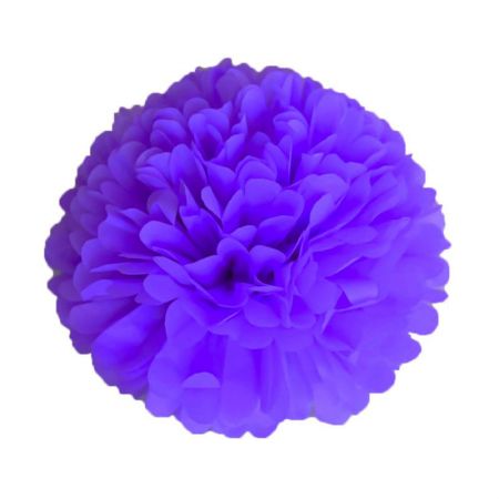 Pompom en papier de soie Violet