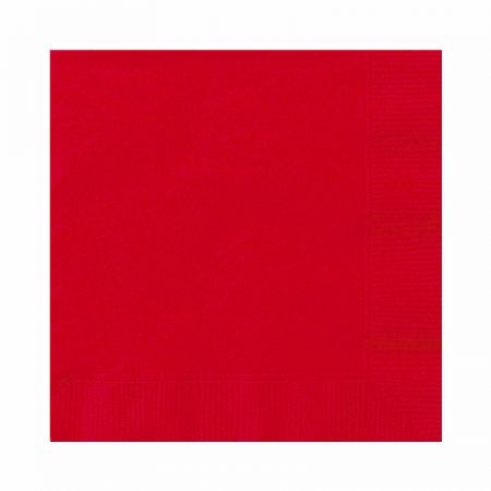 Serviette de table papier Rouge