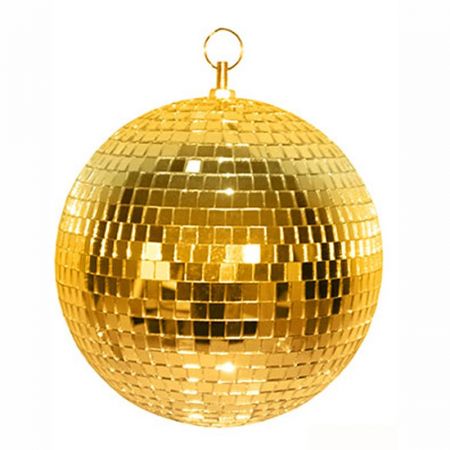 Boule Disco à Facettes Dorée