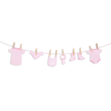 Guirlande Baby rose