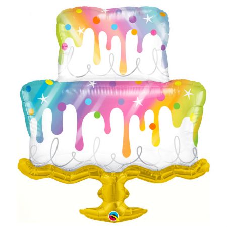 Ballon Gateau Rainbow