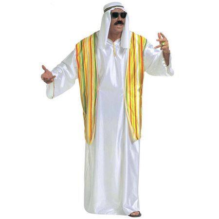 Déguisement cheikh arabe coloré