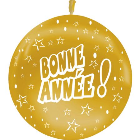 Ballon Géant Bonne Année Or