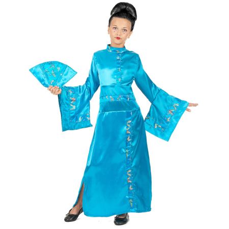 Déguisement Geisha Bleue fille