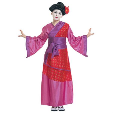 Déguisement Geisha Rose fille