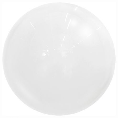 Ballon Bubble Metallic Blanc
