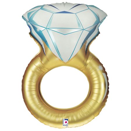 Ballon Bague Solitaire Or