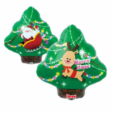 Ballon Sapin de Noël décoré