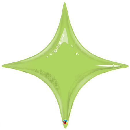 Ballon Mylar étoile design Vert tilleul (Starpoint) (20'')