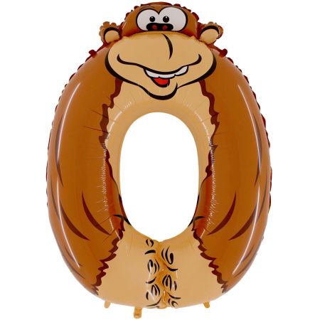 Ballon chiffre 0 Animaloons