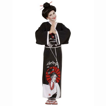 Déguisement Kimono Noir Fille