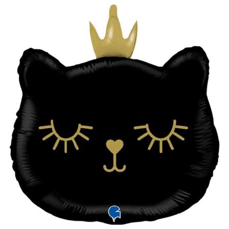 Ballon Chat Princesse Noir
