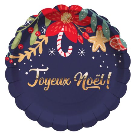Assiette Noël Marine